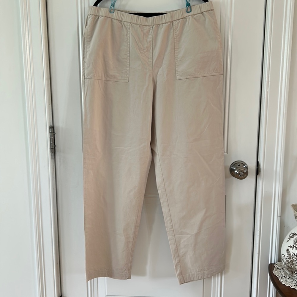 J Jill Khaki Pull on Pant size Large Tall